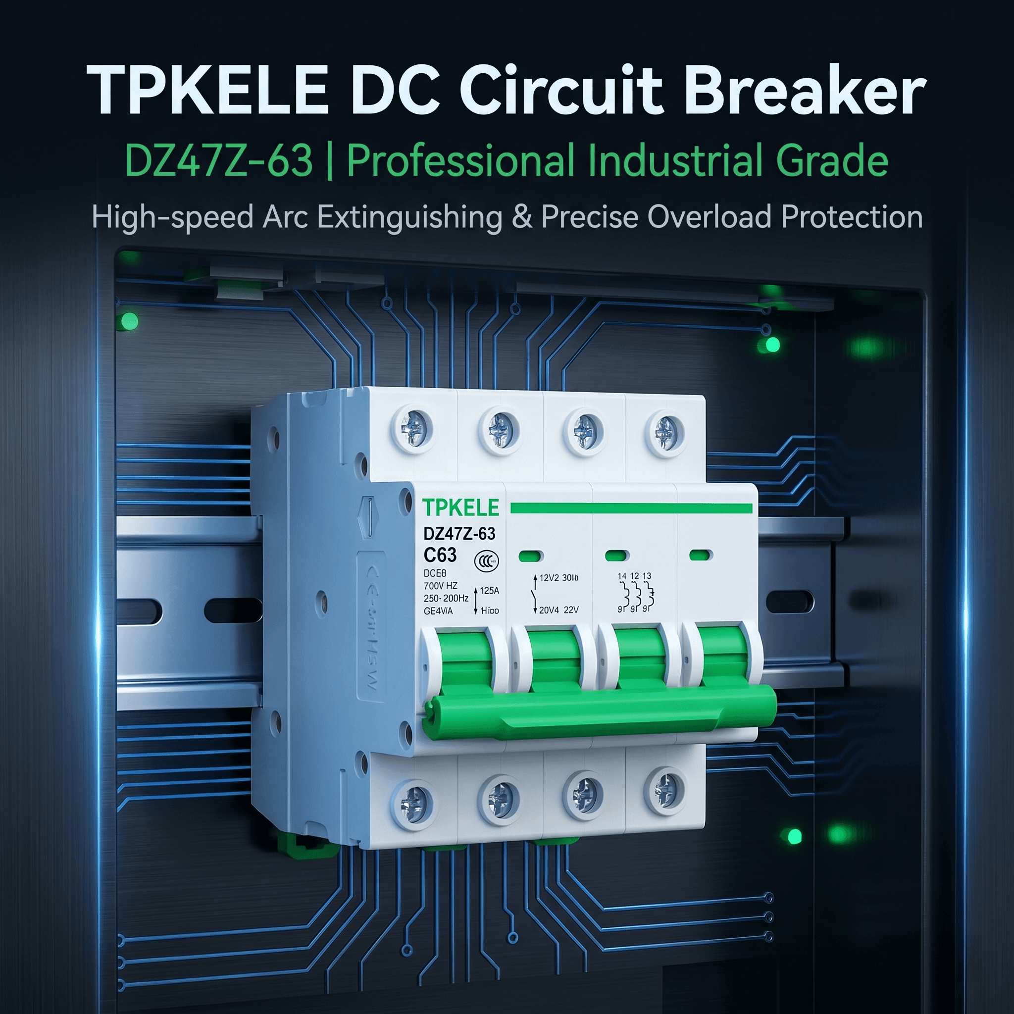 TPKELE 4P DC MCB