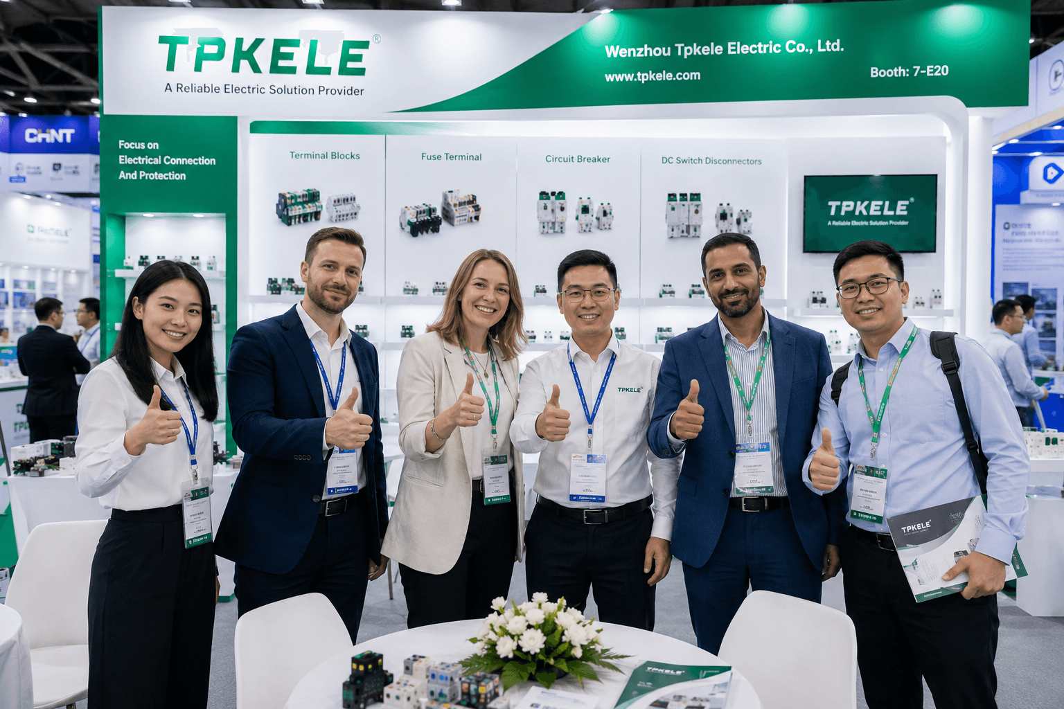 TPKELE team at industry expo
