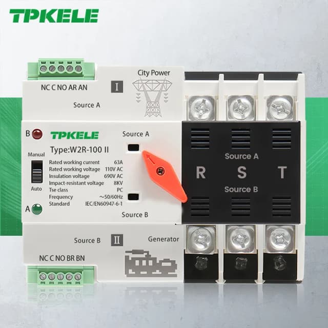 ATS-W2R-3P Dual Power Automatic Transfer Switch