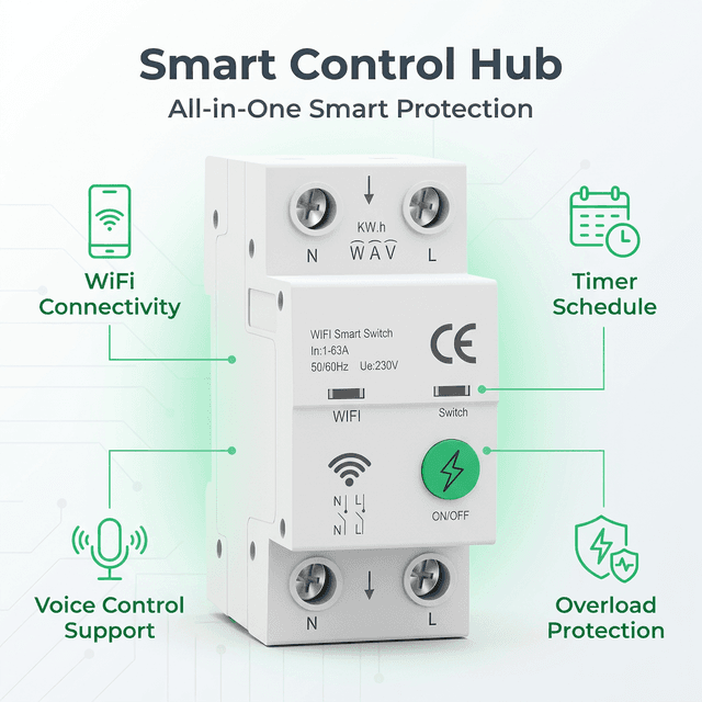 2P Wi-Fi Smart Circuit Breaker