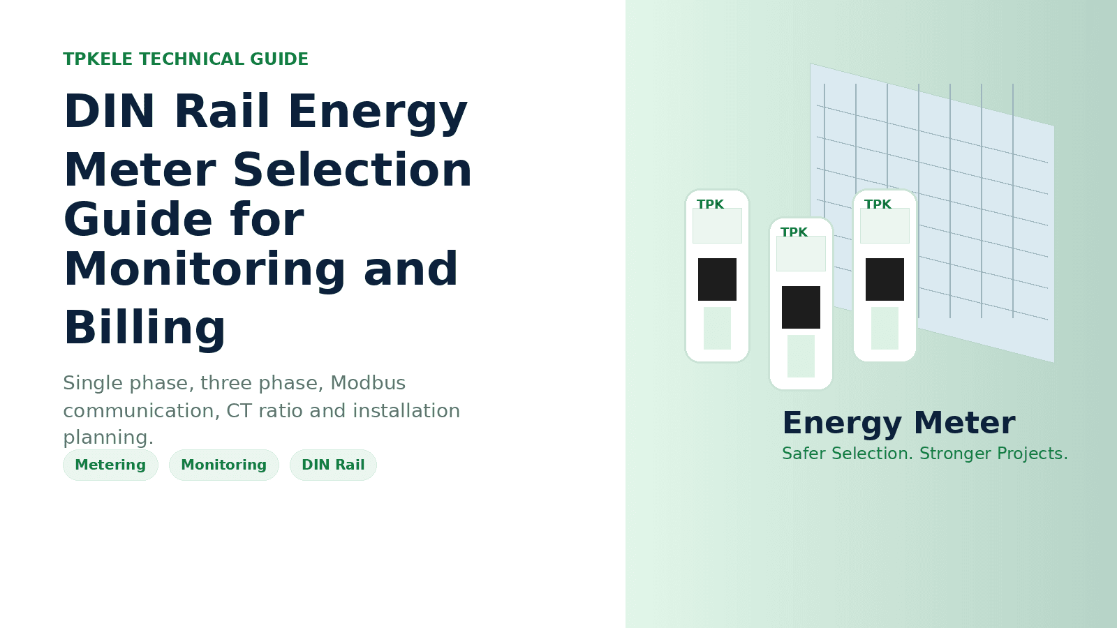 DIN Rail Energy Meter Selection Guide for Monitoring and Billing