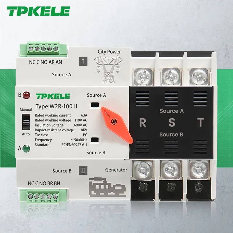 TPKELE Automatic Transfer — Three Phase